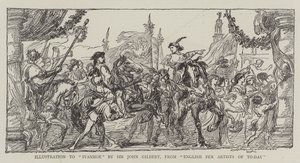 Ilustración de Ivanhoe de John Gilbert